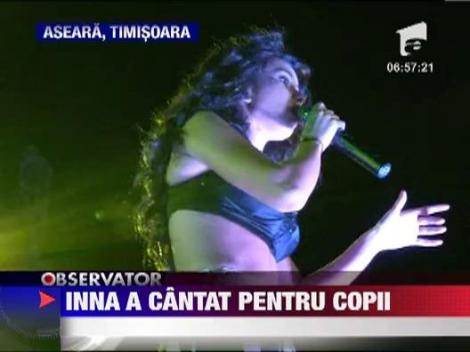 Inna a sustinut un concert caritabil la Timisoara