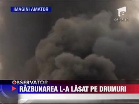 A vrut sa dea foc cainelui care l-a muscat, dar a incendiat tot satul!