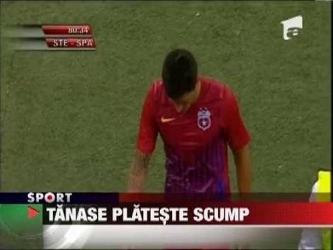 Cristi Tanase plateste scump gestul stupid facut in meciul tur cu Trnava!