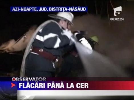 Incendiu devastator la o distilerie improvizata