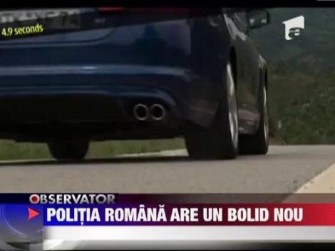 Politia Romana are bolid nou. Atinge 100km/h in 4 secunde!