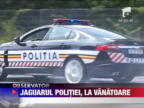 Jaguarul, cea mai noua masina din dotarea politiei rutiere