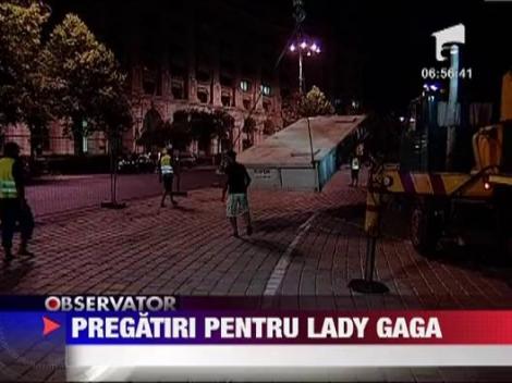 Pregatirile pentru concertul Lady Gaga, pe ultima suta de metri