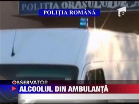 Timisoara: Un barbat a fost prins transportand peste 300 de litri de alcool cu o ambulanta