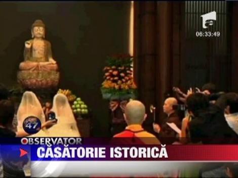 Prima casatorie budista intre persoane de acelasi sex a avut loc in Taiwan