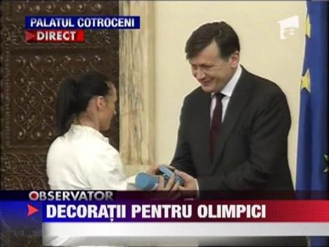 Olimpicii romani au fost decorati de presedintele Crin Antonescu