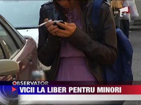 Comerciantii vand in continuare alcool si tutun catre minori