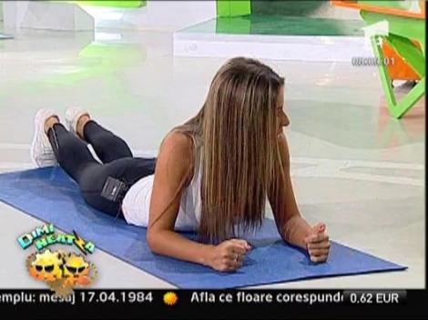 3 exercitii pentru un abdomen plat si tonifiat