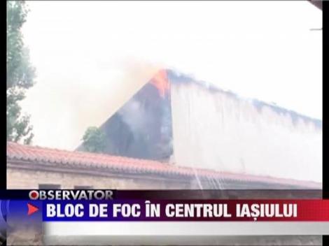 15 familii de ieseni au ramas pe strazi dupa ce blocul in care locuiau a luat foc