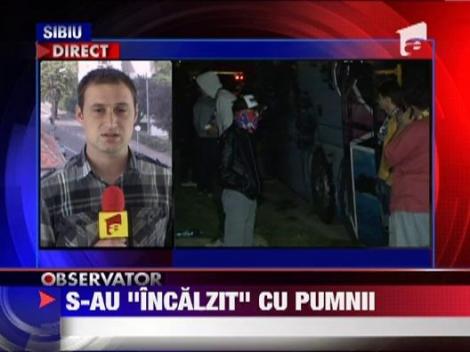 Mai multi suporteri stelisti s-au incaierat cu localnicii din Slimnic