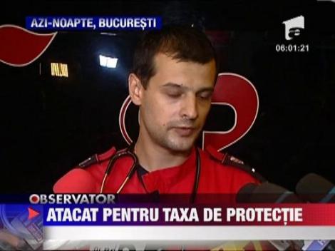 Rafuiala in stil mafiot in mijlocul Bucurestiului: un barbat, taiat cu suriul