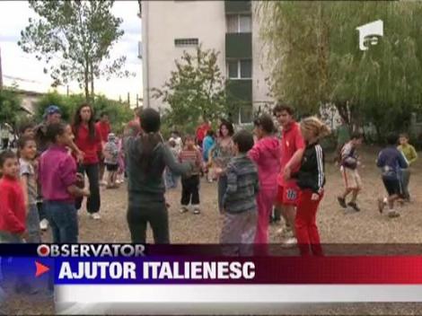 Baia Mare: 50 de voluntari italieni au venit sa ajute comunitatea de rromi