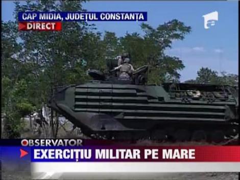 Exercitiu militar romano-american organizat in poligonul de la malul marii