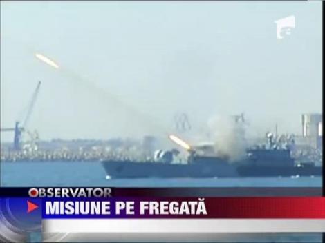 Exercitiu pe mare cu Fregata Marasesti