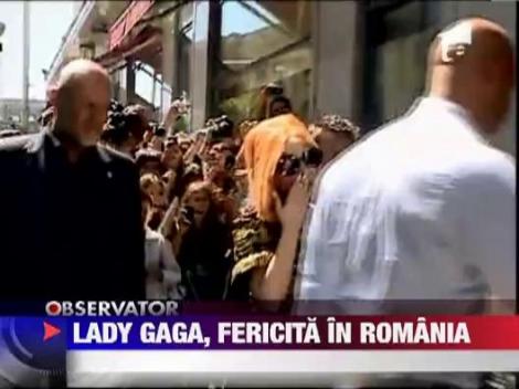 Lady Gaga a sosit in Romania