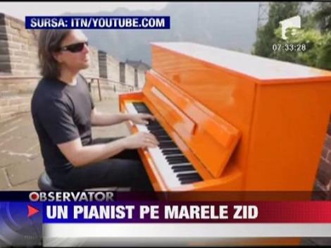 Un muzician german si-a implinit un vis ciudat: sa cante la pian pe Marele Zid Chinezesc