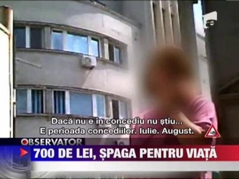 Medic de la Maternitatea Bucur, prins in flagrant: "Fara 700 de lei nu fac nimic"