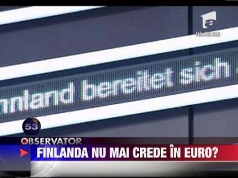 Finlanda se pregateste pentru o destramare a zonei euro
