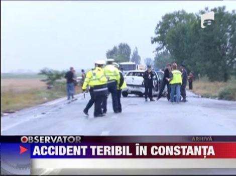 Grav accident de circulatie, soldat cu doi morti, in judetul Constanta