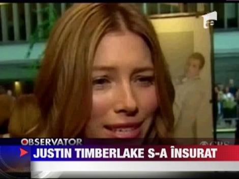 Justin Timberlake s-a casatorit in secret cu actrita Jessica Biel