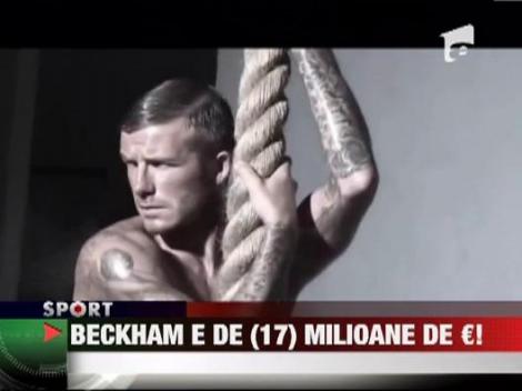 Beckham castiga 17 milioane de euro din publicitate