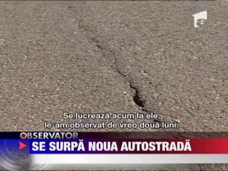 S-a surpat asfaltul pe autostrada Arad - Timisoara