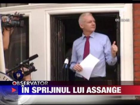 Marsuri de sustinere pentru Julian Assange in Ecuador si New York