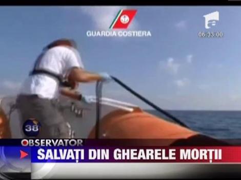 80 de imigranti clandestini, salvati in ultima clipa de Paza de Coasta italiana