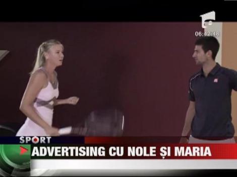 Novak Djokovic si Maria Sharapova, un cuplu perfect in reclame