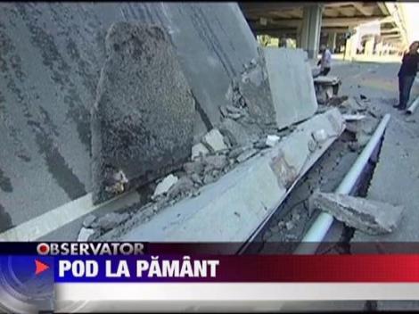 Accident teribil in China! Un pod s-a prabusit sub greutatea unui camion