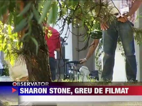 Sharon Stone, greu de filmat