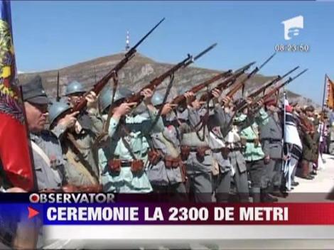 Soldatii care si-au pierdut viata in Primul Razboi Mondial, comemorati la Crucea Caraiman