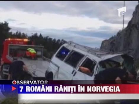 Norvegia: Sapte romani au fost raniti intr-un grav accident rutier