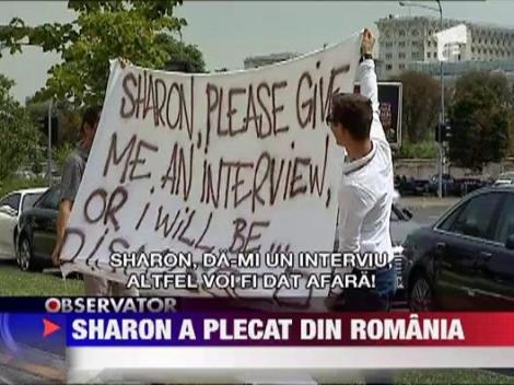 Sharon Stone si-a luat azi ramas bun, de la Romania