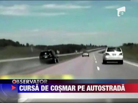 Cursa NEBUNA: Unei femei i s-a blocat pedala de acceleratie la 180 km/h!