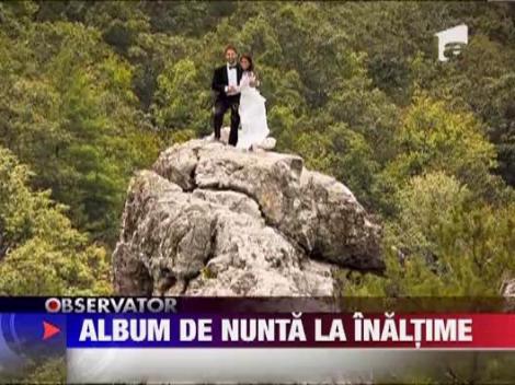 Albumele de nunta la inaltime, o noua moda printre miri