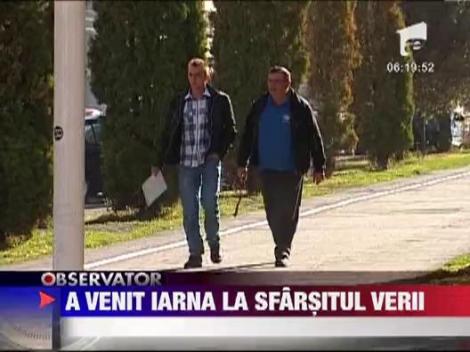 La munte, vara este ca iarna. -2 grade la Stana de Vale!