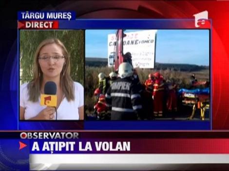 O femeie care a adormit la volan a bagat in spital 5 oameni