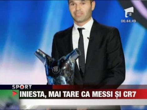 Andres Iniesta a fost desemnat cel mai bun fotbalist din Europa