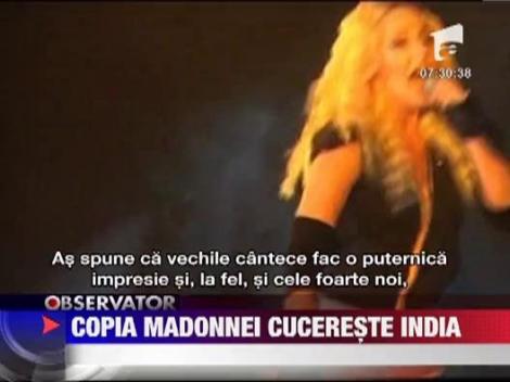 Sosia Madonnei face furori in India! Uite cat de bine seamana cu diva!
