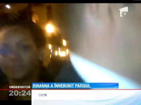 Rihanna a provocat isterie intr-o gara pariziana