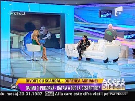Adriana Bahmuteanu: "Am plecat pentru ca Prigoana ma certa in fata copiilor"