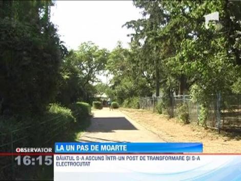 S-a electrocutat dupa ce s-a ascuns intr-un post de transformare