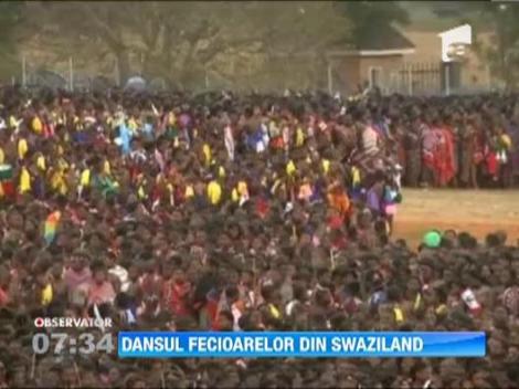 Dansul adolescentelor virgine din statul african Swaziland