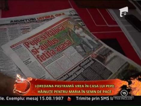 Loredana Pastrama vrea in casa lui Pepe! Hainute pentru Maria in semn de pace!