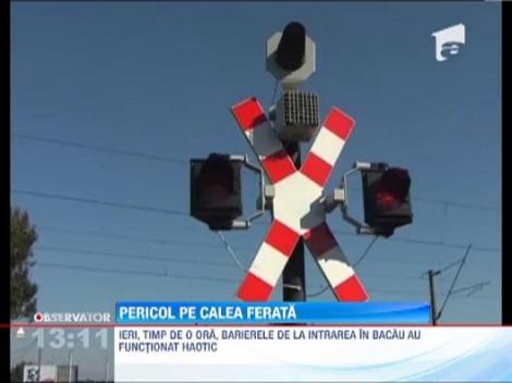 Pericol pe o cale ferata Bacau