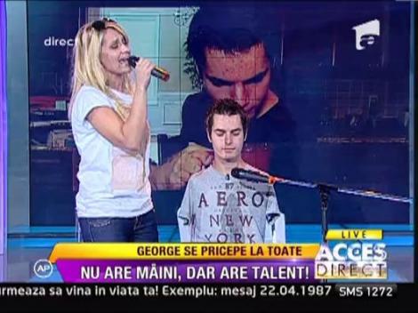 Nicola si George, chitaristul fara maini, duet de senzatie