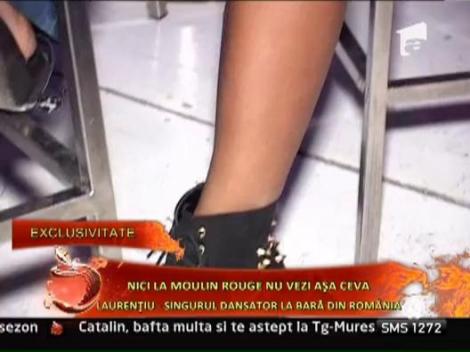 Nici la Moulin Rouge nu vezi asa ceva! Laurentiu, singurul dansator la bara din Romania!