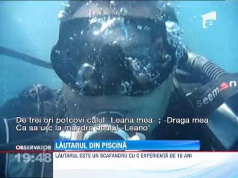 EXCLUSIV! Lautarul scafandru a cantat LIVE sub apa!