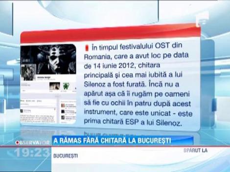 Chitara favorita a lui Silenoz de la Dimmu Borgir a disparut la Bucuresti